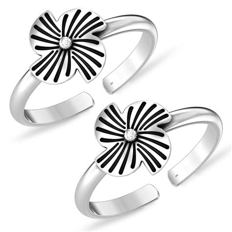 Buy 925 Sterling Silver Toe Rings Online for Women | TrueSilver