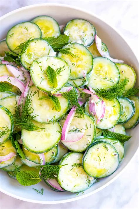 Creamy Cucumber Salad Recipes