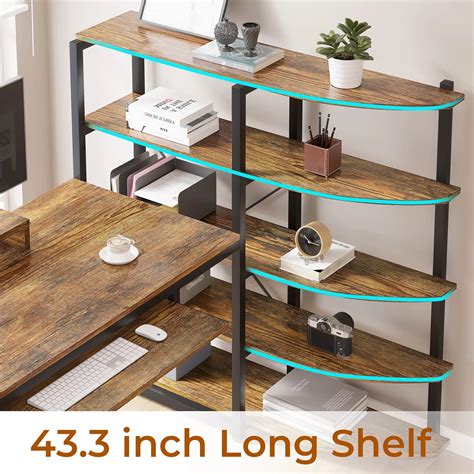 Buy SEDETA L Shaped Computer Desk, 63'' Office Desk with Keyboard Tray ...