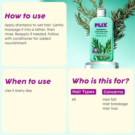 PLIX – The Plant Fix Rosemary Advanced Anti-Hair Fall Shampoo | Reduce