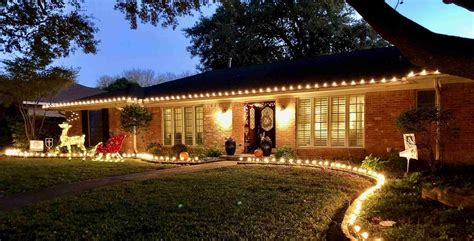 Outdoor Christmas Lighting Ideas For Ranch Homes Christmas Lights