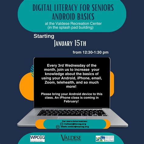 Digital Literacy for Seniors- Hosted by Valdese Parks and Recreation ...