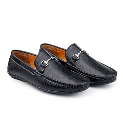 Buy Men's Synthetic Upper Driving Loafer Shoes (Black, Numeric_6) at ...