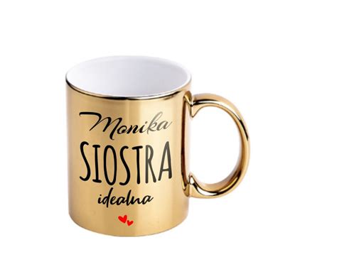 Kubek złoty dla siostry