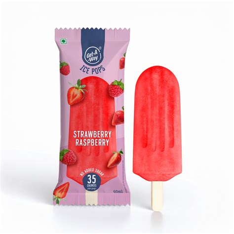 Strawberry Raspberry Ice Pop | Vegan | Get-A-Way