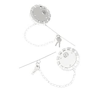 Locking Fuel Cap (2PCS), 3 1/2 Course Thread, 5.5 TPI Vented, Semi ...