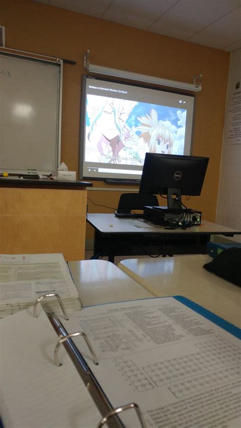 We watched Dr Stone in Chemistry class. "If you want to watch anime ...