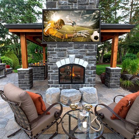 Buy SYLVOX 55-Inch Outdoor TV, Smart TV Waterproof 4K LED Outdoor ...