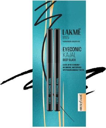 Lakmé 9 to 5 Kajal Twin Pack, lasts upto 24hrs, Pack of 2 - Price in ...