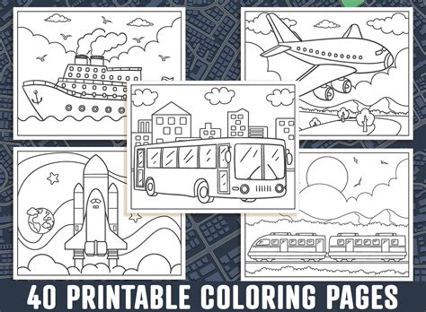 Transportation Coloring Pages