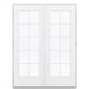 JELD-WEN 60-in x 80-in x 4-9/16-in Jamb Primed Steel Left-hand outswing ...