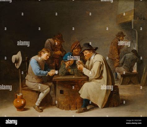 The Card Players, 1646 Stock Photo - Alamy