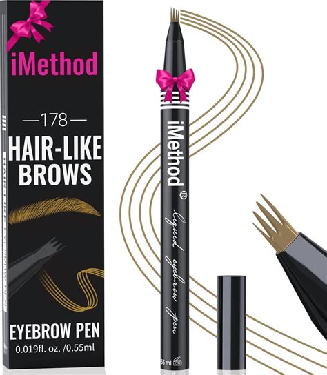 Amazon.com : iMethod Curved Eyebrow Pen - Eyebrow Pencil, Brow Pencil 2 ...