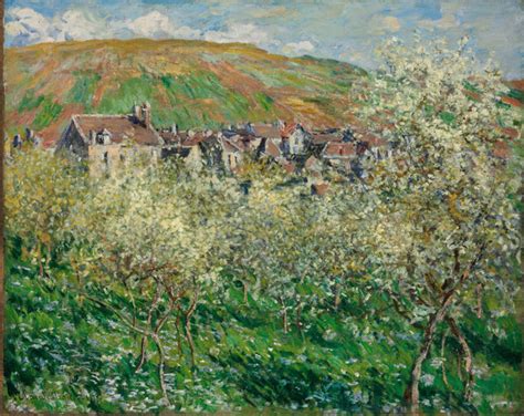 Plum Trees In Blossom - Canvas Prints by Claude Monet | Buy Posters ...
