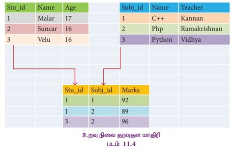 தரவுதள கருத்துருக்கள்: பின்வரும் கேள்விகளுக்கு பதில் அளிக்கவும் ...