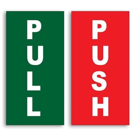 999Store office supplies sunboard push pull sticker signage Pull and ...