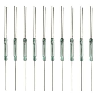 10PCS 2.5 * 14mm Reed Switch 3 Pin Magnetic Switch Normally Open ...