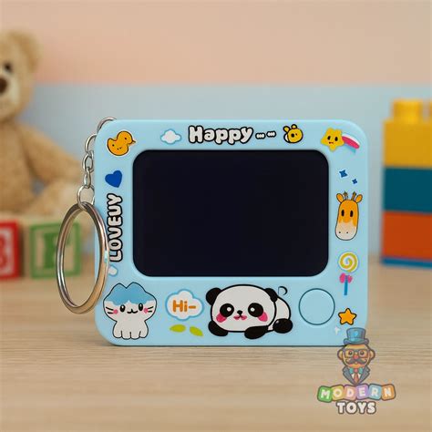 LCD Writing Keychain – Portable Digital Memo & Erasable Notepad Key ...