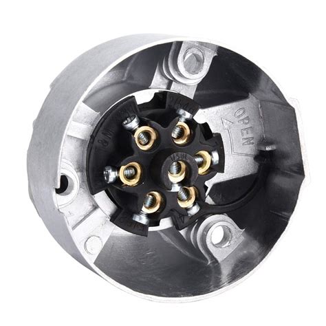 7 Pin Trailer Plug, Stable Performance Trailer Socket, for European ...