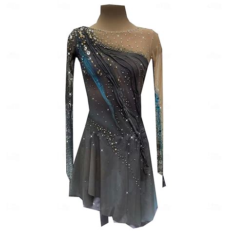 Figure Skating Dress Women's Girls' Ice Skating Dress Dark Grey ...
