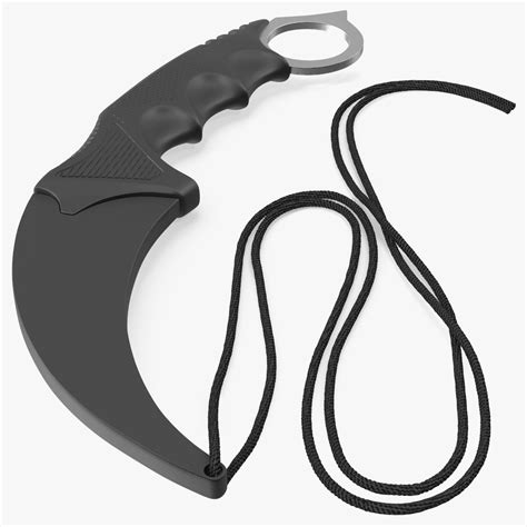 Tactical Karambit Knife Steel in Sheath 3D Model $29 - .3ds .blend .c4d ...