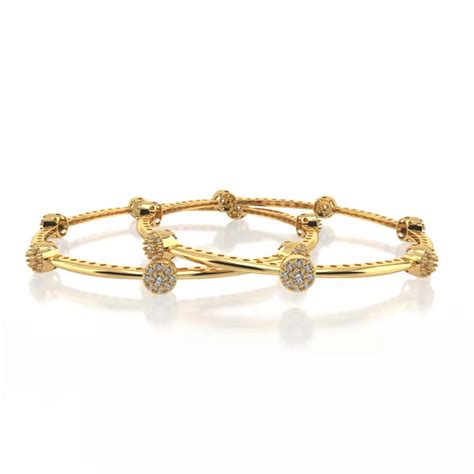 Diamond Bangles For Women | EF-IF Diamond Jewellery