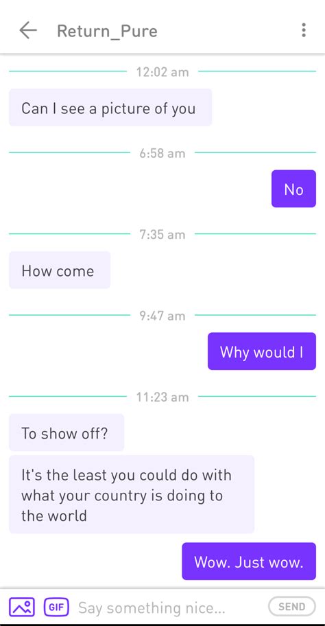 Trying to claim politics to get nudes is a new one : r/NotHowGirlsWork