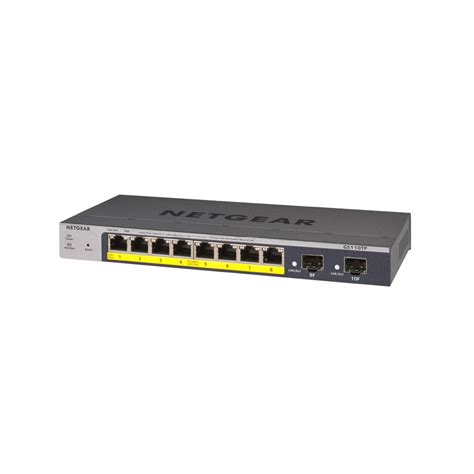 Netgear 10-Port Gigabit Ethernet Smart Switch with 8 PoE Ports and 2 D ...