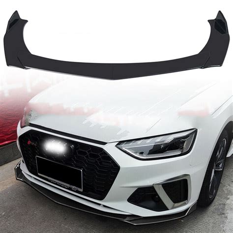 Buy Front Bumper Lip Spoiler Splitter +Strut Rods For Kia Sportage LX ...
