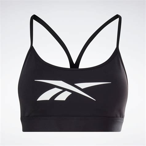 Reebok Apparel Women Reebok Lux Skinny Strap Medium-Support Sports Bra ...