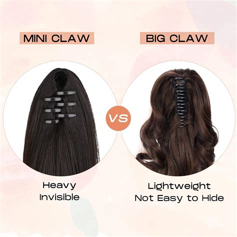 Buy SEIKEA Ponytail Extension Claw Long Curly Wavy Pony Tail Natural ...