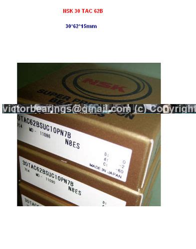 Affordable NSK 30 TAC 62 B SUC 10 PN 7B Ball Screw Bearing in Mumbai
