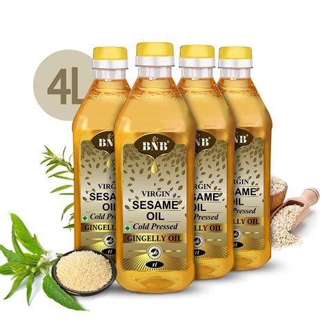 BNB Virgin Sesame Oil | Til OIl | Gingelly Oil Cold Pressed |Cooking ...