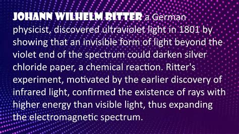 Who Discovered Uv Light
