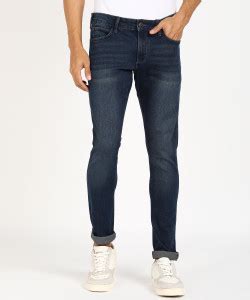Wrangler Slim Men Dark Blue Jeans - Buy RINSE Wrangler Slim Men Dark ...