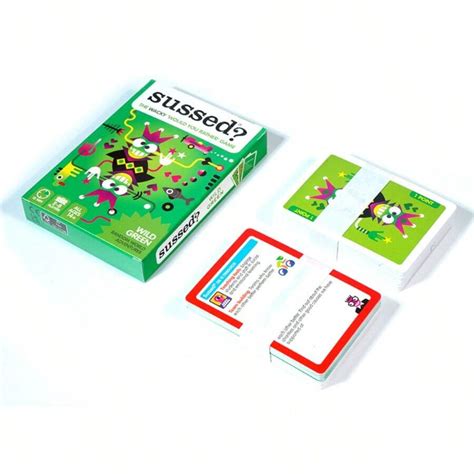 Sussed Green Deduction Board Game Cards, Family Friendly Party Game ...