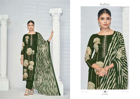 RADHIKA FASHION AZARA FLOWER VALLEY COTTON DESIGNER PRINT SUITS AT BEST ...