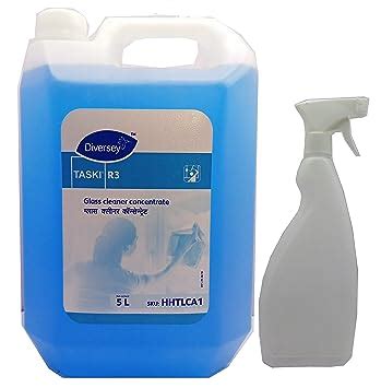 Taski R3 Glass Cleaner Concentrate 5Ltr. With 750ml Spray Bottle Refill ...