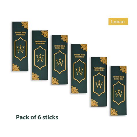 Organic Loban Dhoop Sticks | Pack of 6 | Pooja Essentials – aurawick.com