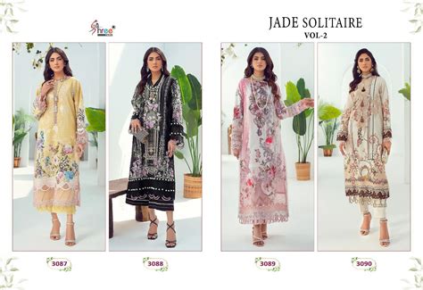 Jade Solitaire Vol 2 Shree Fabs Cotton Pakistani Patch Work Suits ...