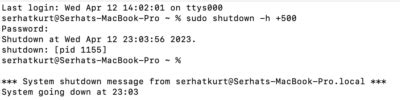 Image result for Mac OS Shut Down Command