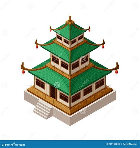 Pagoda As Tiered Tower With Multiple Eaves As Asian Architecture ...