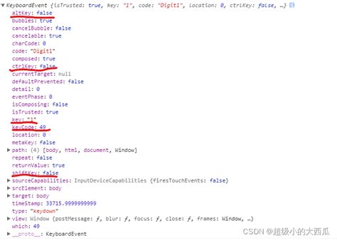 JavaScript KeyListener 的图像结果