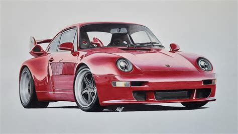 My drawing of a Porsche 993 Carrera based Gunther 400R. I hope you'll like it! :) : r/Porsche