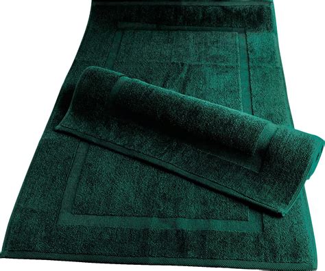 Canadian Linen Economy Green 100% Cotton 2 Pack Bath Mats for Bathroom ...