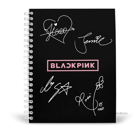 Purplebees BlackPink Black signature Diary | best for gift for fan ...