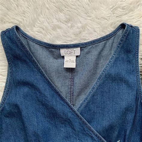 Ana Taylor Loft wrap denim dress, Women's Fashion, Dresses & Sets ...