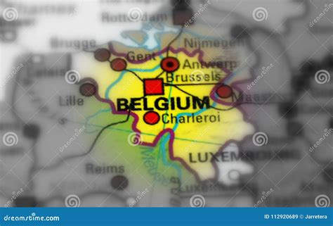 Kingdom of Belgium stock image. Image of geographical - 112920689