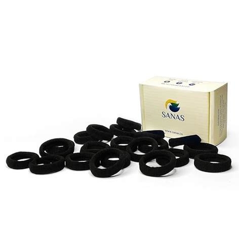 Sanas Black Tie Women 20Pcs Elastic Bands For Girls Black Elastic Band ...