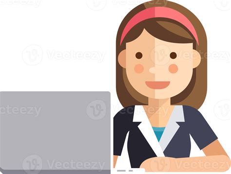 Icon of a Lady Using Computer 的图像结果